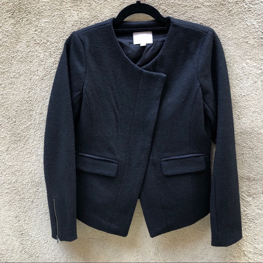 LOFT Black Wrap Blazer